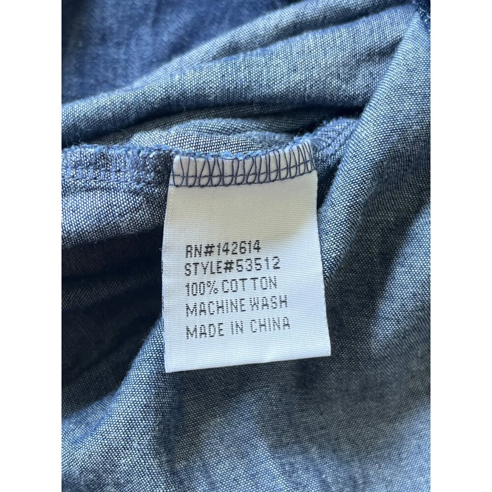 Love University Y2K Denim Dress Womens S/M Blue Sleeveless Western Boho Indie - Picture 7 of 10